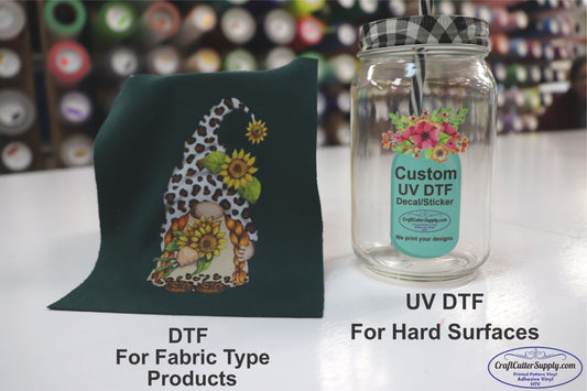Difference Between DTF (Direct To Film) Transfers And UV DTF (sticker/Decal)