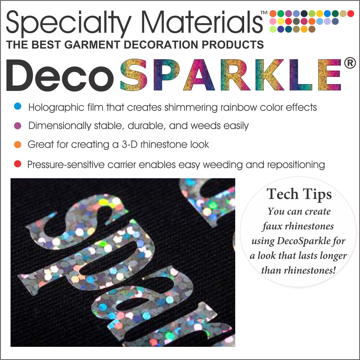 Crystal Holographic Deco Sparkle HTV – MyVinylCircle