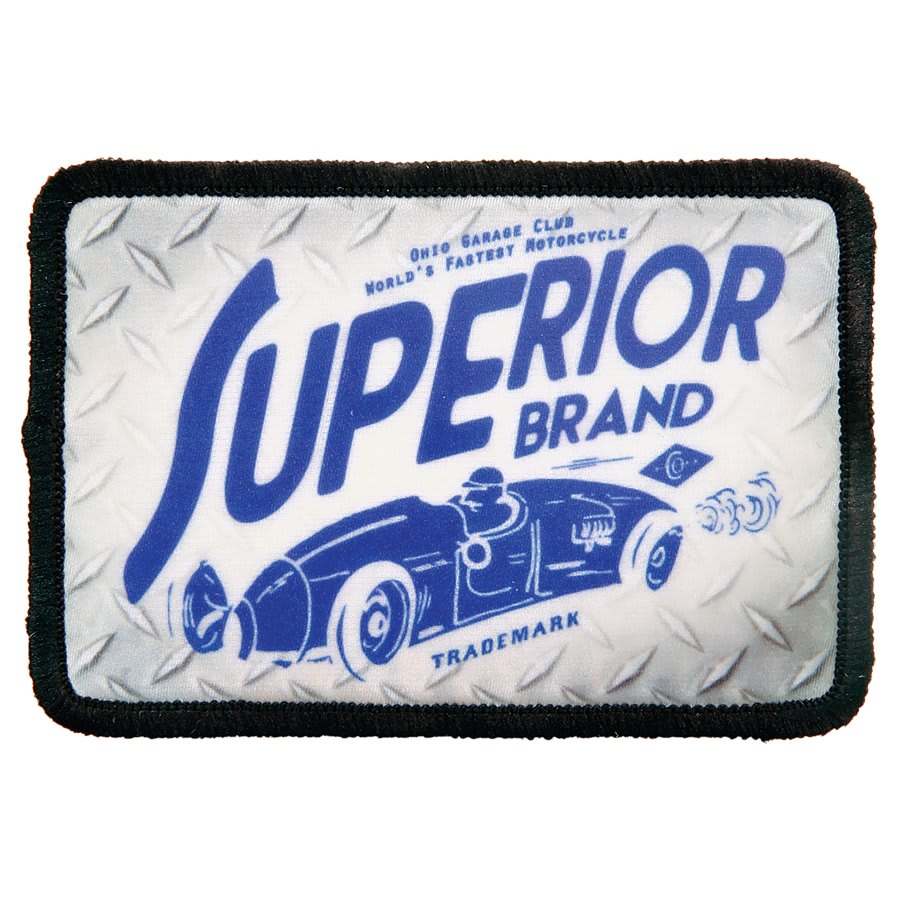 3" x 2" Rectangle Sublimatable Sublimation Patch with Adhesive & Black Border