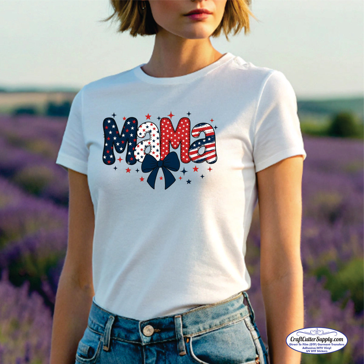 4th of July Mama Bow (CCS DTF Transfer Only)