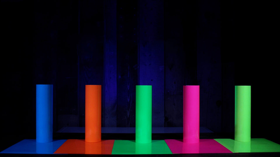 Siser Easy Glow HTV - Neon Blue (Glow In The Dark Iron On Vinyl)
