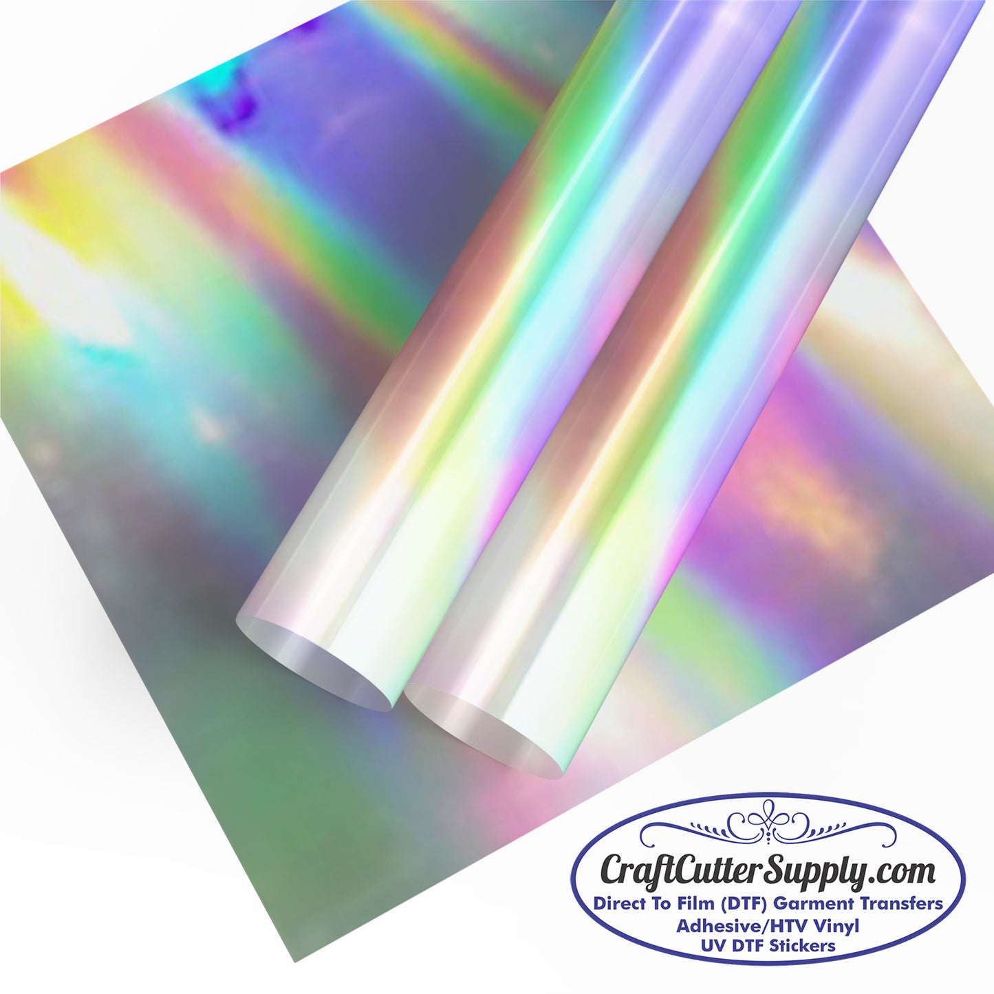 DecoFilm Soft Metallic Silver Holoshine HTV (Read Description)