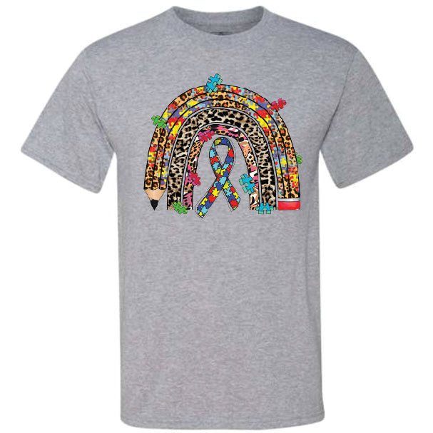 Autism Pencil Rainbow (CCS DTF Transfer Only)