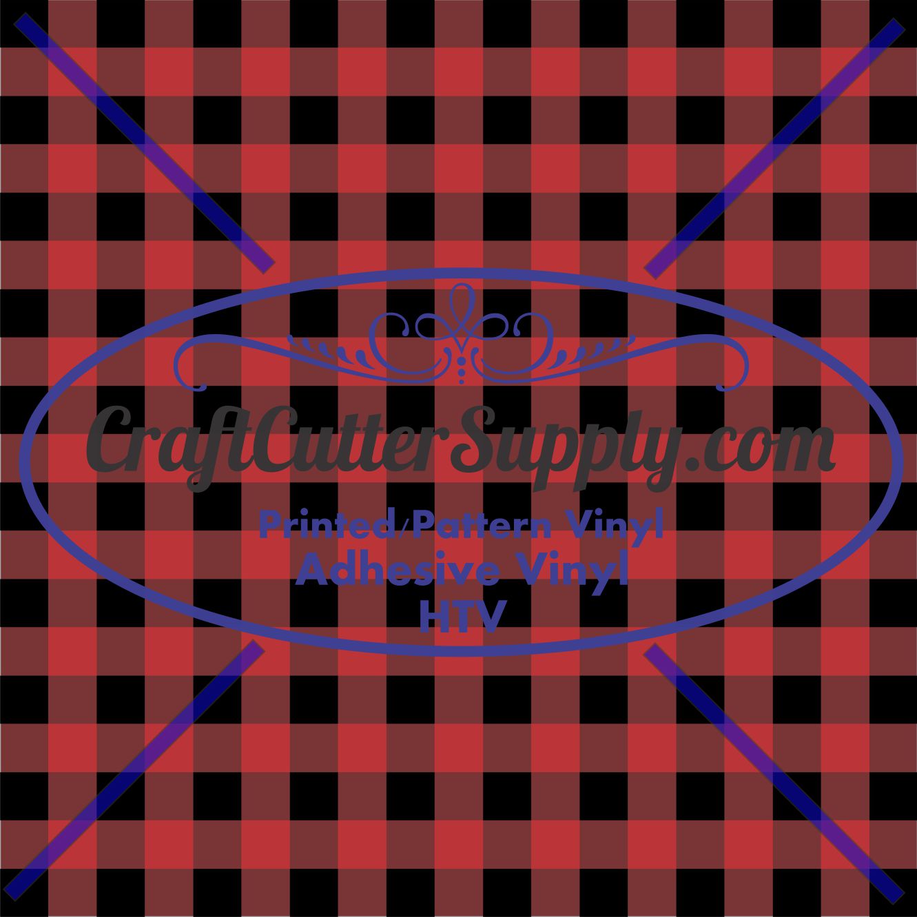 Buffalo Red Plaid Print 12x12
