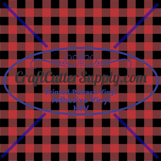 Buffalo Red Plaid Print 12x12