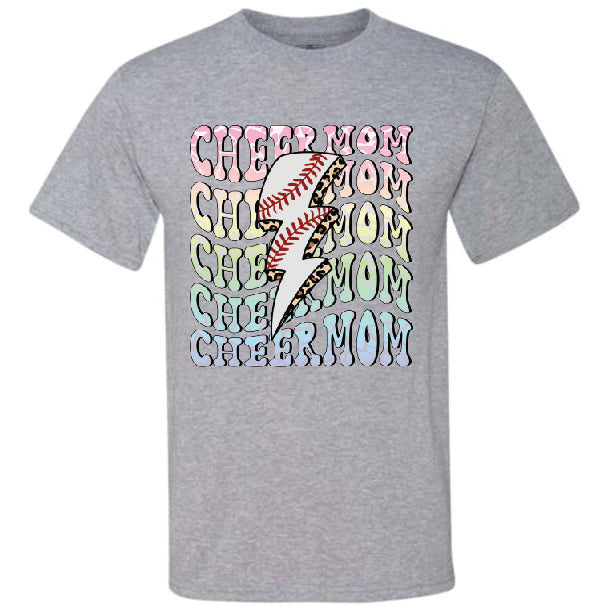 Cheer Mom Baseball Lightening (CCS DTF Transfer Only)