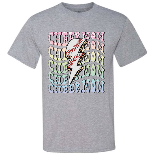 Cheer Mom Baseball Lightening (CCS DTF Transfer Only)