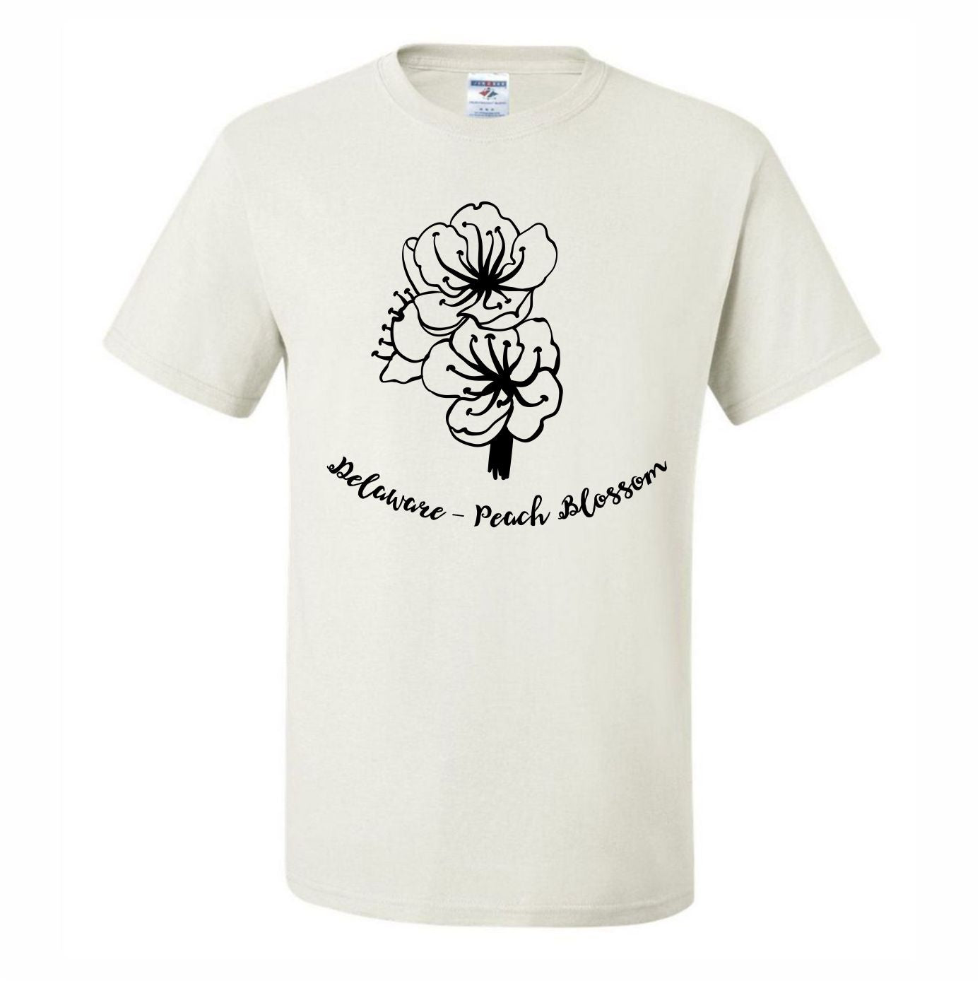 Delaware Peach Blossom Black (CCS DTF Transfer Only)