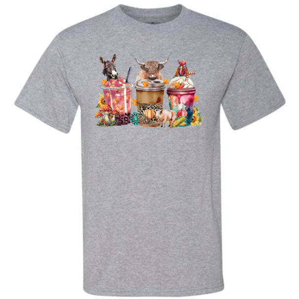 Farm Animal Coffee Cups (CCS DTF Transfer Only)