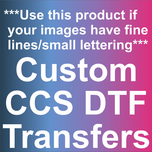 Fine Lines/Small Details Custom DTF Transfers - DTF Gang Sheet (Read Description)