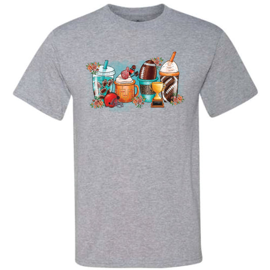 Football Coffee Latte Cups (CCS DTF Transfer Only)