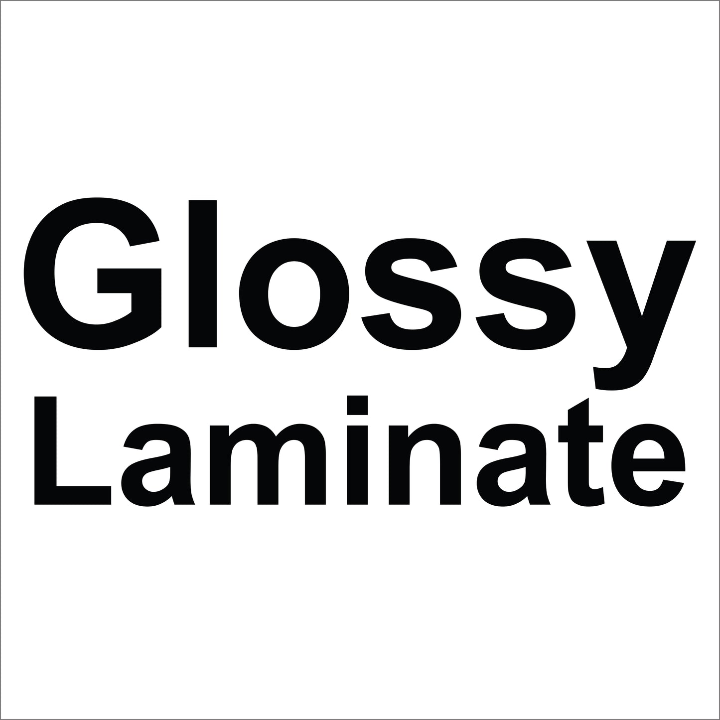 GF 160 Gloss Clear Laminate