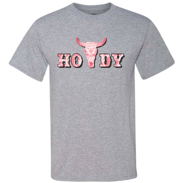 Howdy Pink Cowhide (CCS DTF Transfer Only)