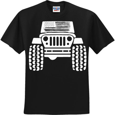 Jeep Flag White (CCS DTF Transfer Only)