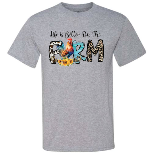 Life Is Better On The Farm Cowhide (CCS DTF Transfer Only)