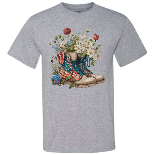 Military Boot Flowers (CCS DTF Transfer Only)