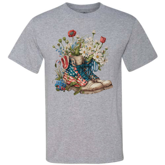 Military Boot Flowers (CCS DTF Transfer Only)