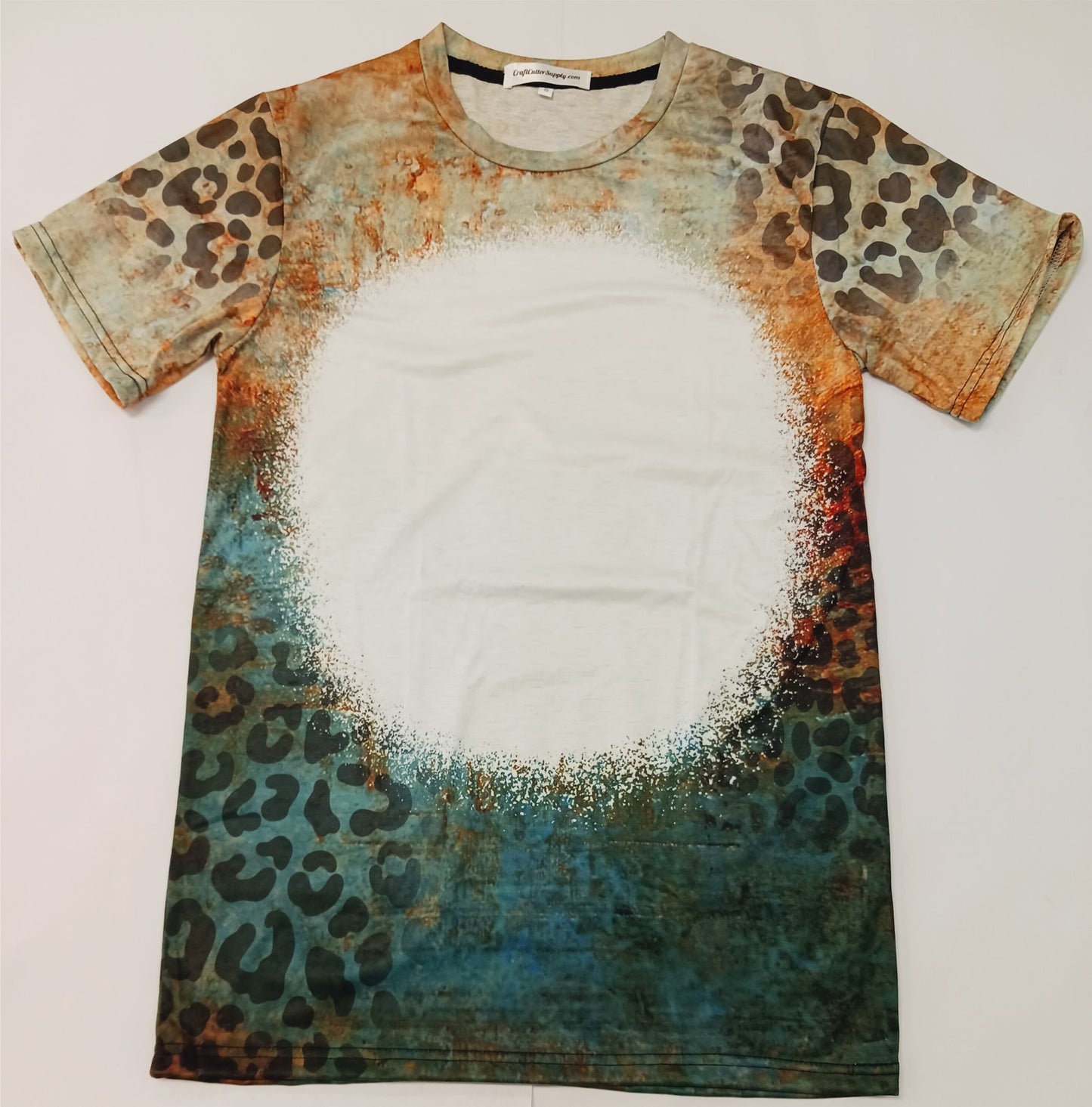 Adult T Shirt Orange Rust Teal - Read Description
