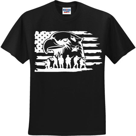 Patriotic Eagle White (CCS DTF Transfer Only)