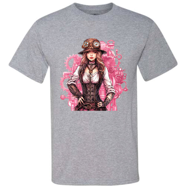Pink Steampunk Girl (CCS DTF Transfer Only)