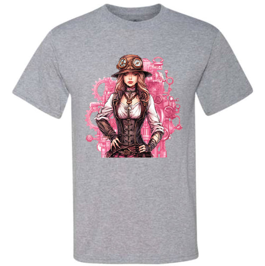 Pink Steampunk Girl (CCS DTF Transfer Only)