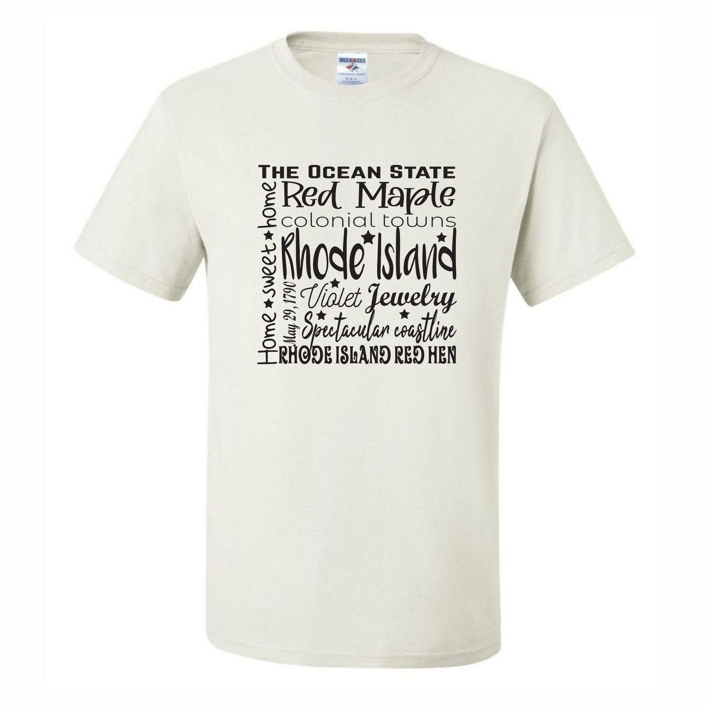 Rhode Island Wordart (CCS DTF Transfer Only)