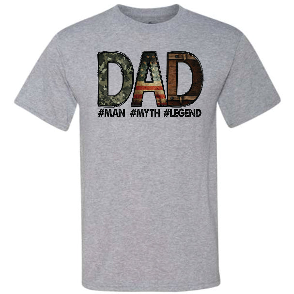 Rustic Dad Man Myth Legend (CCS DTF Transfer Only)