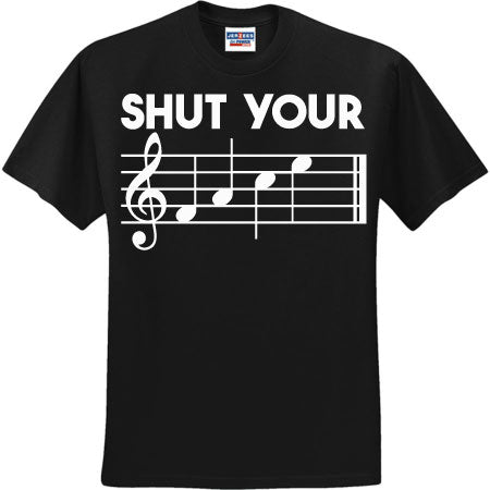 Shut Your Face White (CCS DTF Transfer Only)