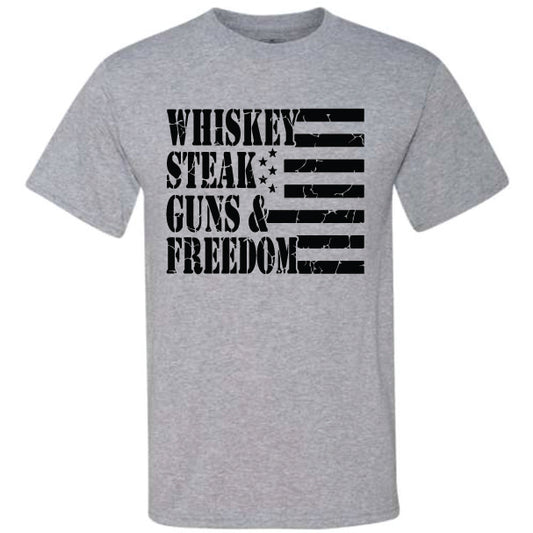 Whiskey Steak Guns & Freedom (CCS DTF Transfer Only)