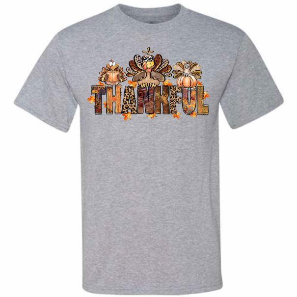 3 Turkeys Thankful (CCS DTF Transfer Only)