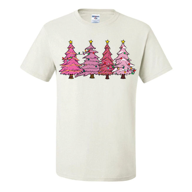 4 Pink Christmas Trees (CCS DTF Transfer Only)