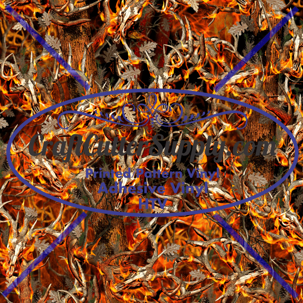 Obliteration Blaze Buck Camo 12x12 - CraftCutterSupply.com