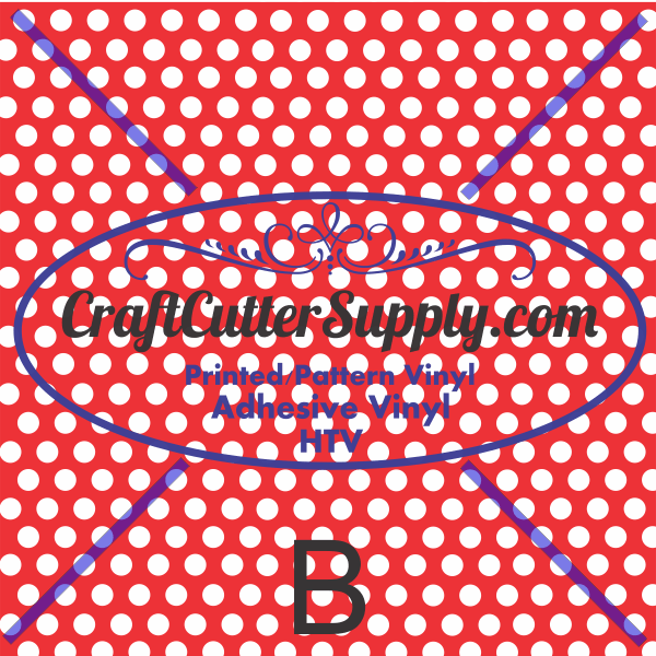 Polka Dots White With Red Background 12x12 - CraftCutterSupply.com