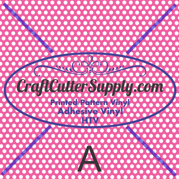 Polka Dots White With Pink Background 12x12 - CraftCutterSupply.com