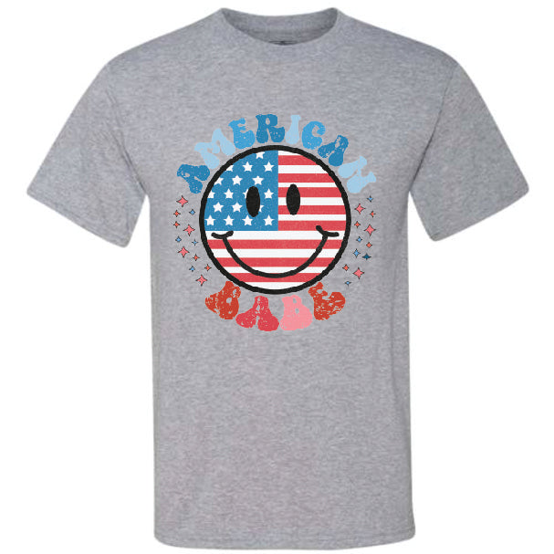 American Babe Smiley (CCS DTF Transfer Only)