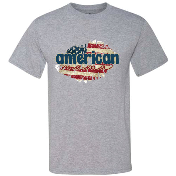 American Mama Lips (CCS DTF Transfer Only)