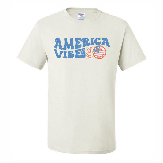 America Vibes Retro Smiley (CCS DTF Transfer Only)