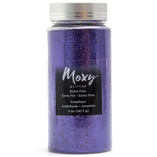 Moxy Extra Fine Glitter- Amethyst 5oz Bottle - CraftCutterSupply.com