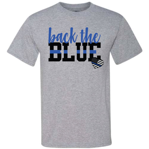 Back The Blue Heart (CCS DTF Transfer Only)