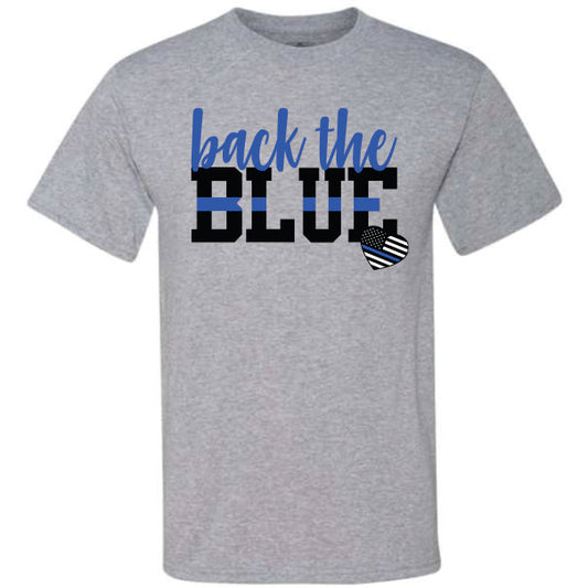 Back The Blue Heart (CCS DTF Transfer Only)