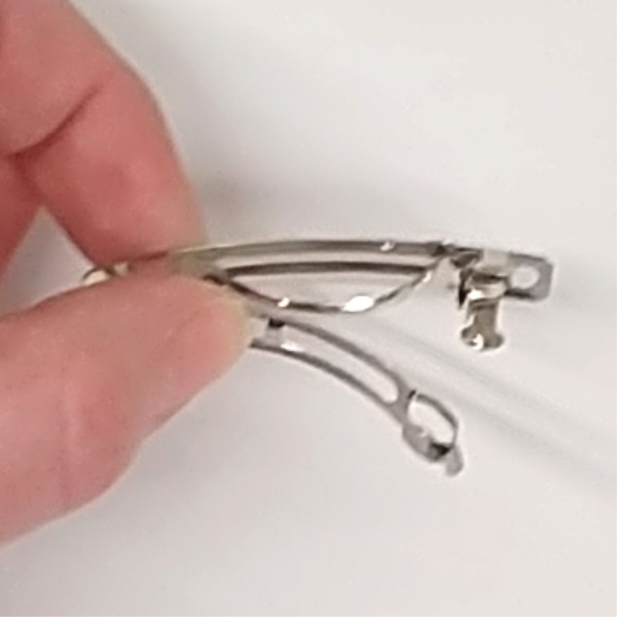 50mm French Barrette Hair Clips-Silver - CraftCutterSupply.com