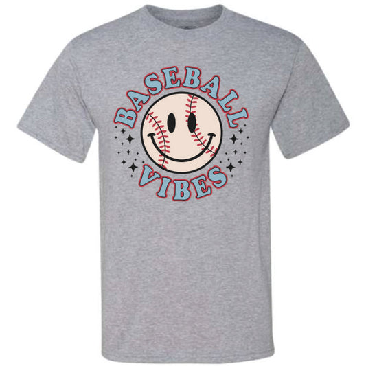 Baseball Vibes Smiley (CCS DTF Transfer Only)
