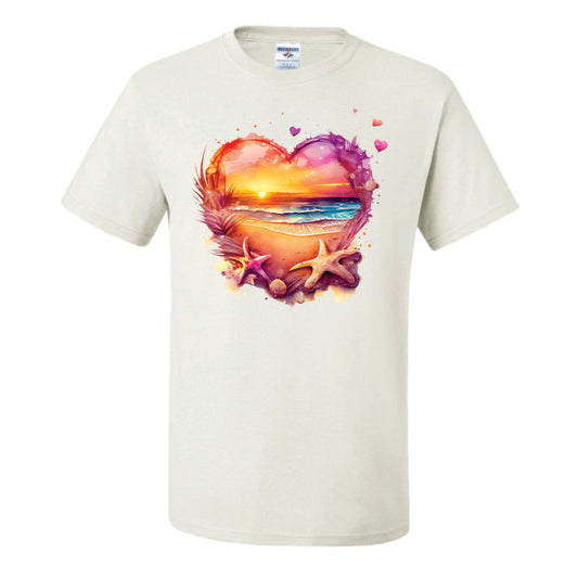Beach Heart Purple (CCS DTF Transfer Only)