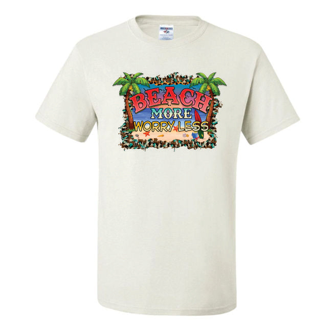 Beach More Worry Less (CCS DTF Transfer Only)