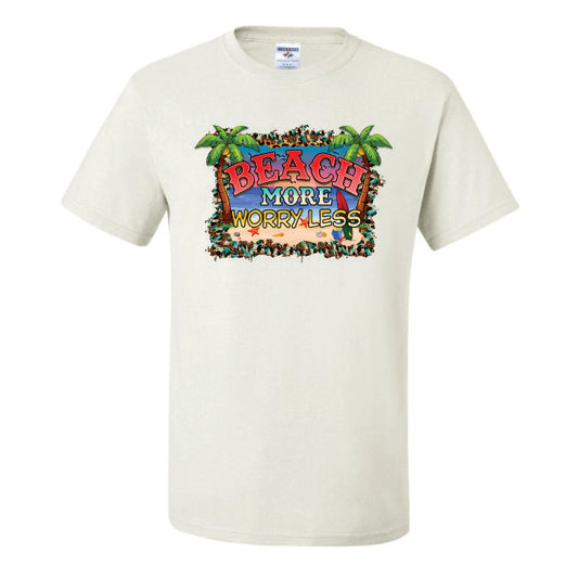 Beach More Worry Less (CCS DTF Transfer Only)