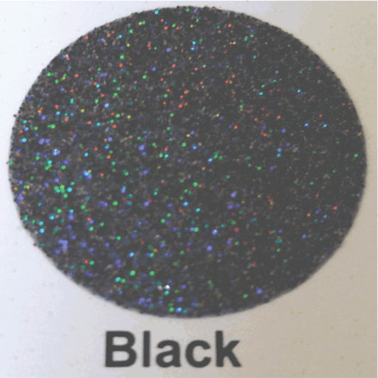 GlitterFlex II Black 12x19 HTV (Color is more dark grey/black) CLEARANCE