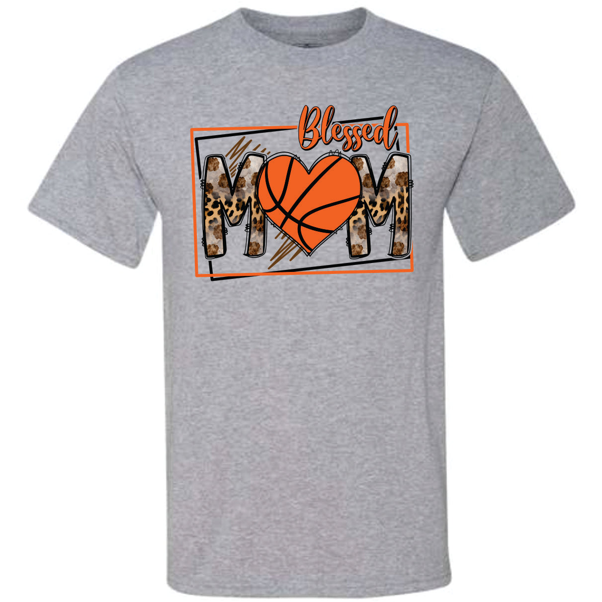 Blessed Mom Leopard Basketball (CCS DTF Transfer Only)