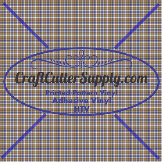 Brown And Blue Plaid 12x12 - CraftCutterSupply.com