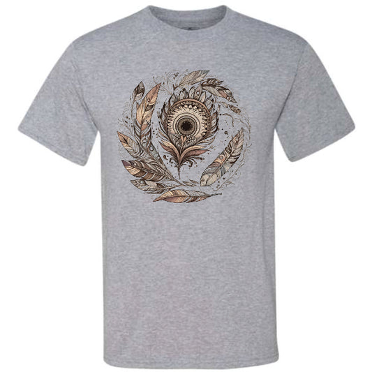 Brown Feather Mandala (CCS DTF Transfer Only)