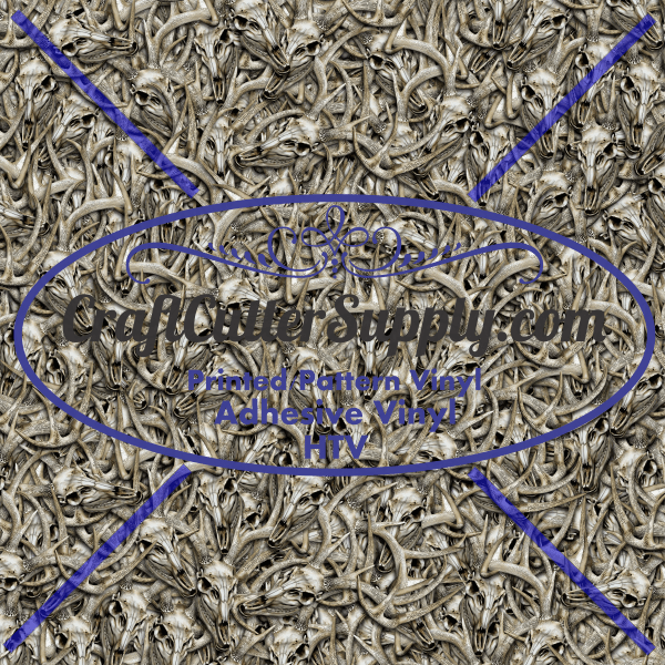 Buck Skull Pile 12x12 - CraftCutterSupply.com